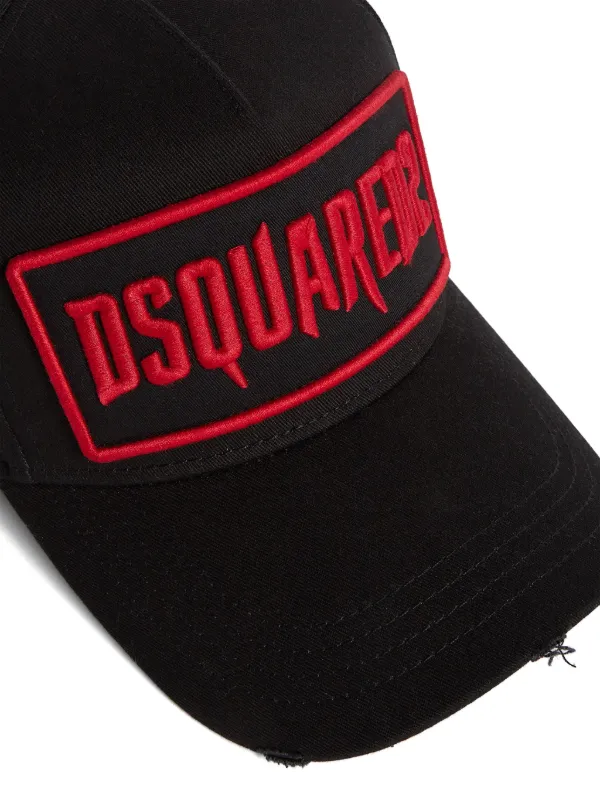 DSQUARED2 logo-embroidered Baseball Cap | Black | FARFETCH HK