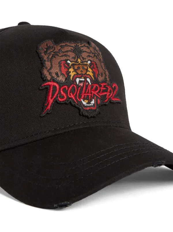 DSQUARED2 タイガー キャップ | ブラック | FARFETCH JP