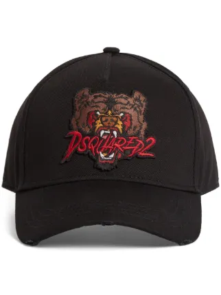 DSQUARED2 タイガー キャップ | ブラック | FARFETCH JP