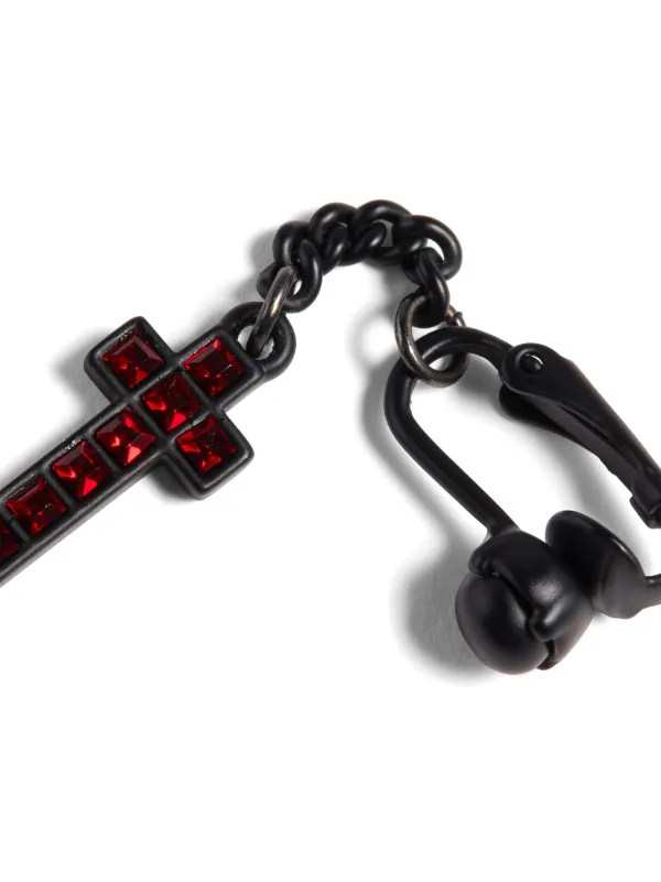 【関税込み】Dsquared2 シルバー Jesus シングルイヤリング Dsquared2のシルバー Jesus シングルイヤリングがセール中