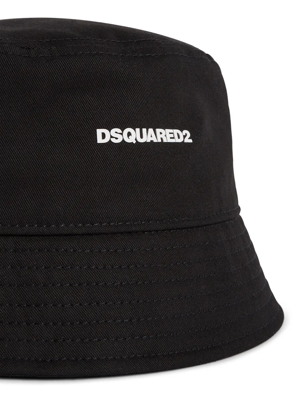 DSQUARED2 Vissershoed met logoprint Zwart