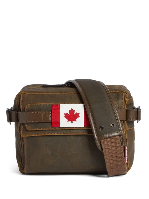 DSQUARED2 maple leaf motif messenger bag Men