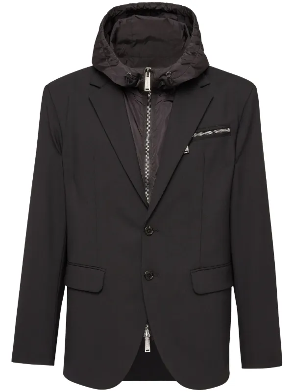 【送料&関税込】Dsquared2 Single Breasted Logo Plaque Blazer DSQUARED2 logo-plaque single-breasted Blazer | Red | FARFETCH