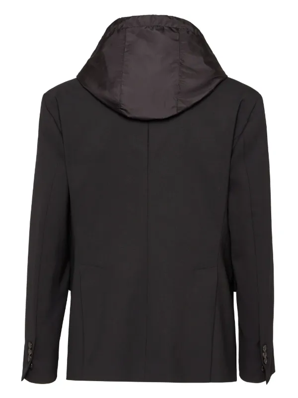 DSQUARED2 ジャケット ブラック DSQUARED2 フーデッド シングルジャケット | ブラック | FARFETCH JP