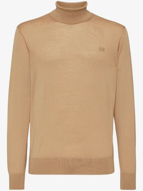 DSQUARED2 embroidered-logo ribbed jumper