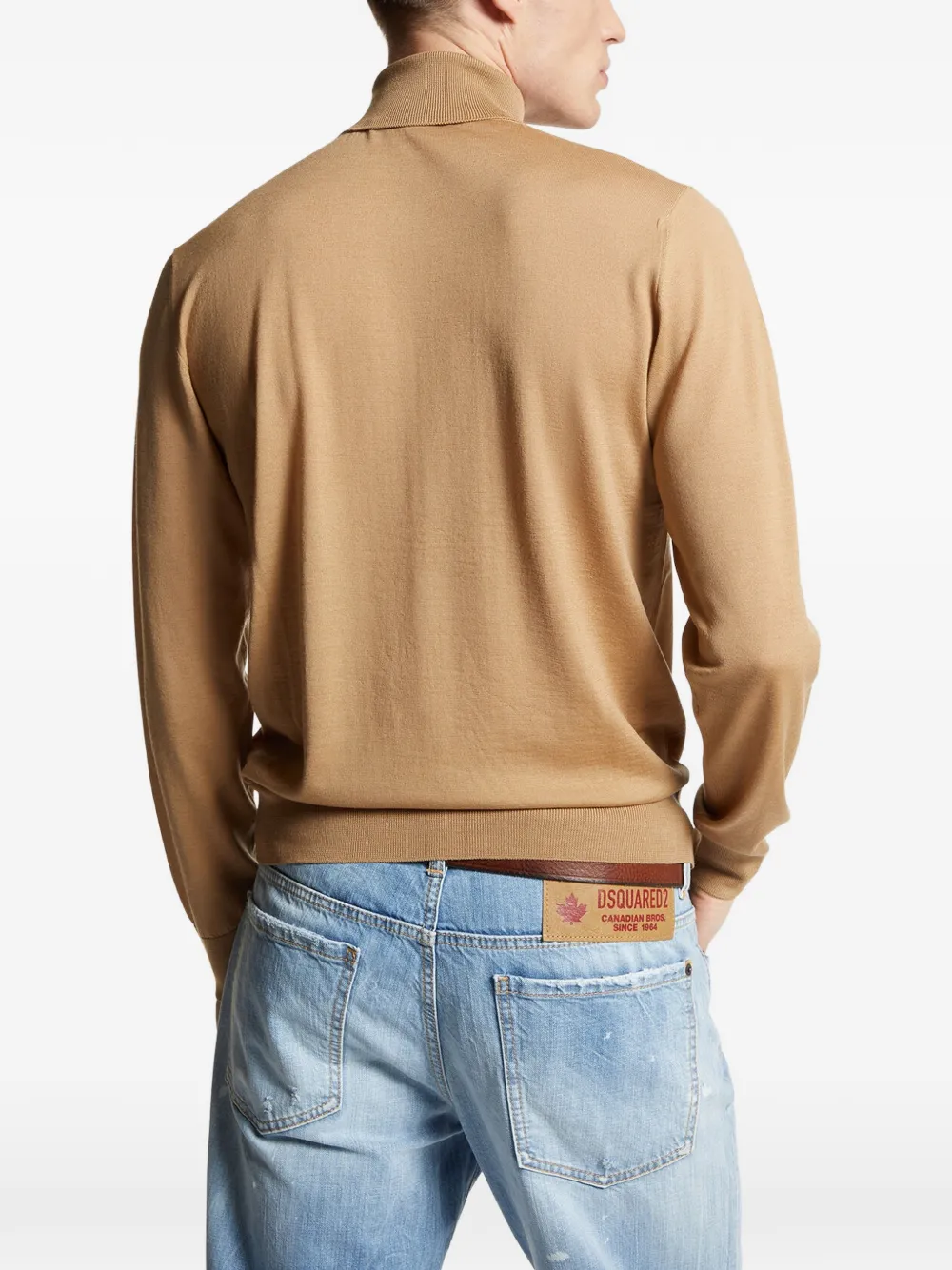 DSQUARED2 Trui met geborduurd logo Beige