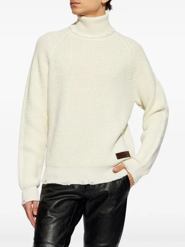 DSQUARED2 Maglione a Collo Alto Bianco FARFETCH IT