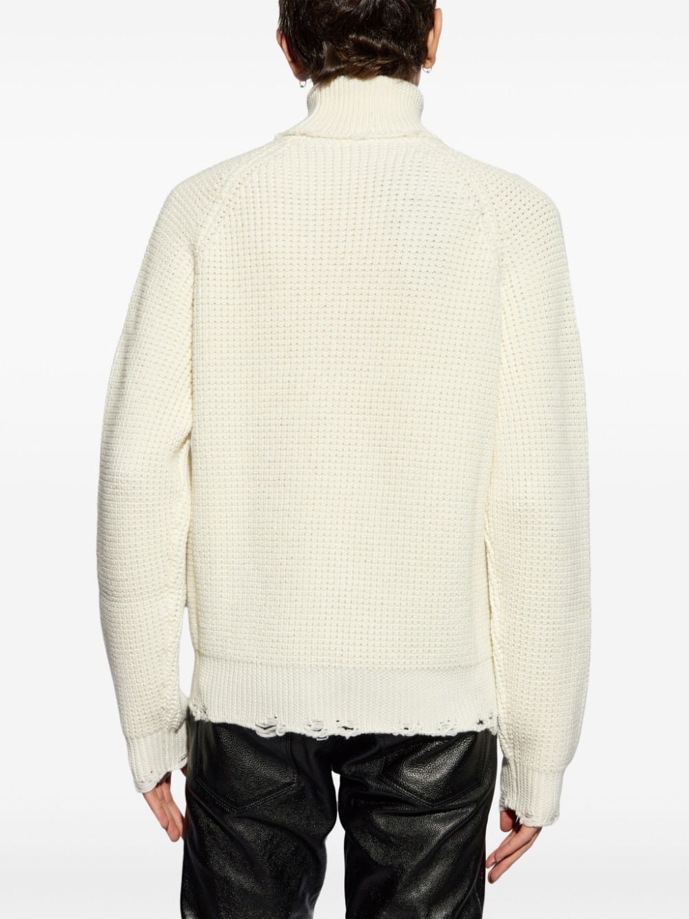 Disqued DSQUARED2 logo-patch roll-neck knitted jumper Men