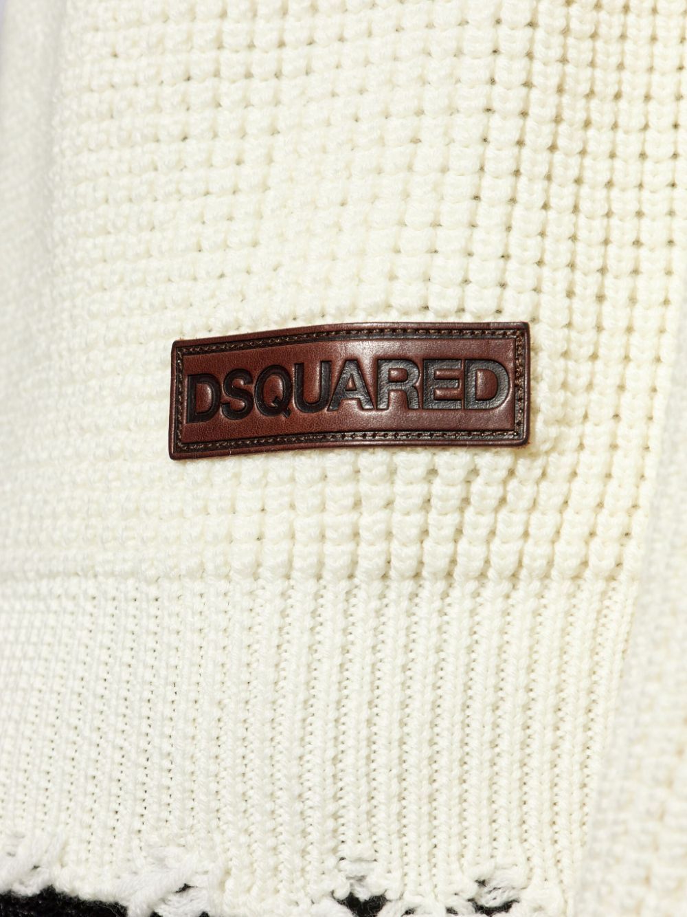 Disqued DSQUARED2 logo-patch roll-neck knitted jumper Men