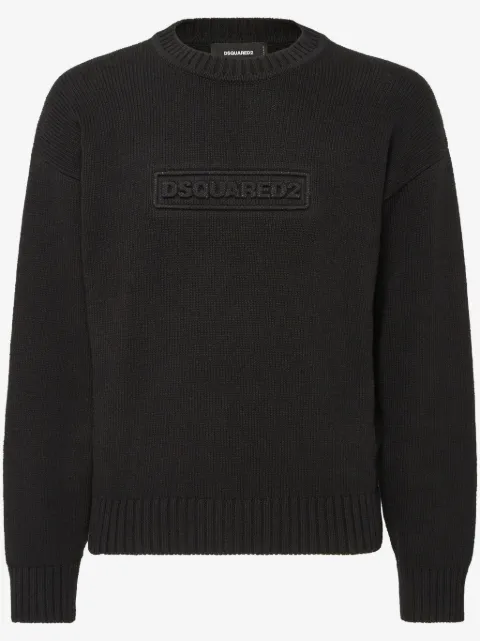 DSQUARED2 pull en maille à logo imprimé