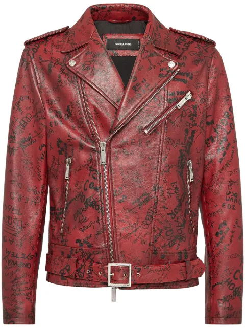 DSQUARED2 chamarra con logo estampado