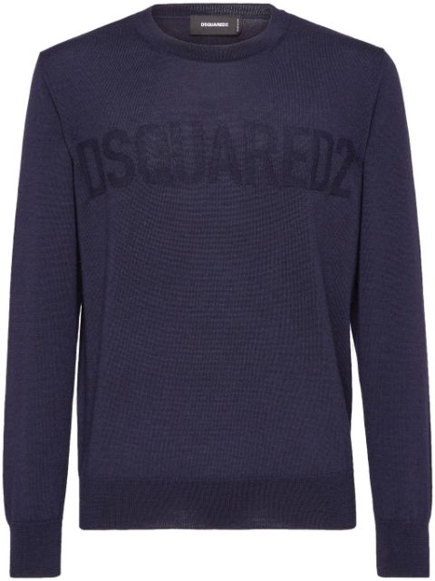 DSQUARED2 logo-print crew-neck jumper Men