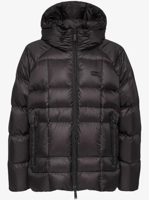 DSQUARED2 logo-patch hooded padded jacket