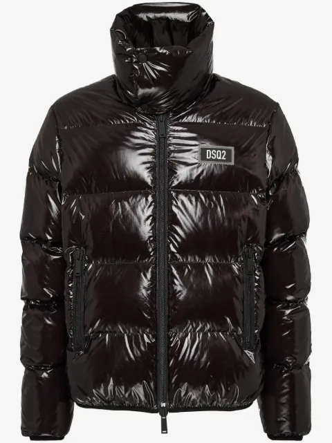 DSQUARED2 logo-patch padded jacket