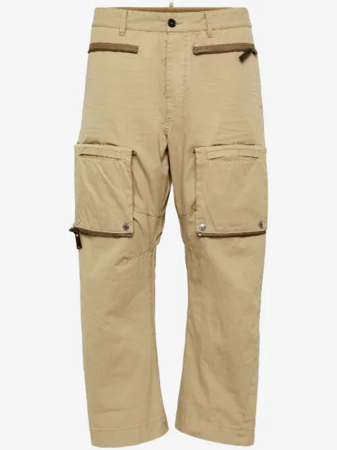 DSQUARED2 zip-detail straight-leg cargo trousers
