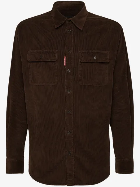 DSQUARED2 long-sleeve corduroy shirt