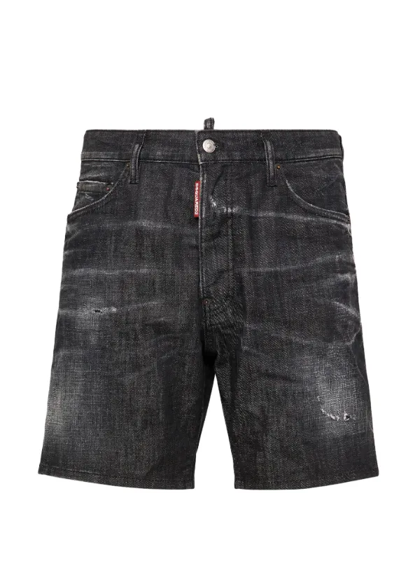 DSQUARED2 ダメージデニムショーツ ブラック52 XXLサイズ DSQUARED2 ダメージ デニムショーツ | ブラック | FARFETCH JP