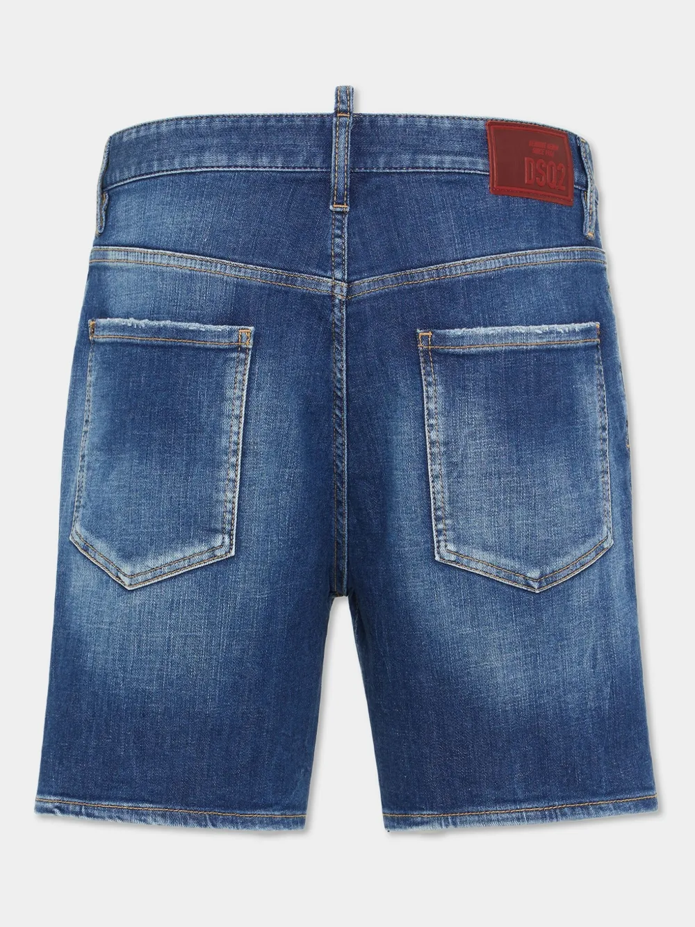 DSQUARED2 stretch-cotton denim shorts - Blauw