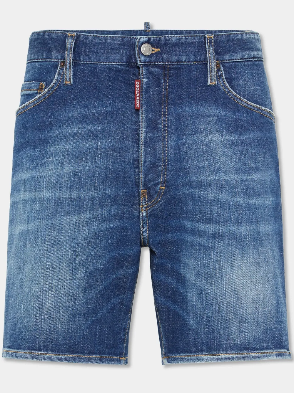 Dsquared2 Cropped Jeans With Paint Splatters In Blue