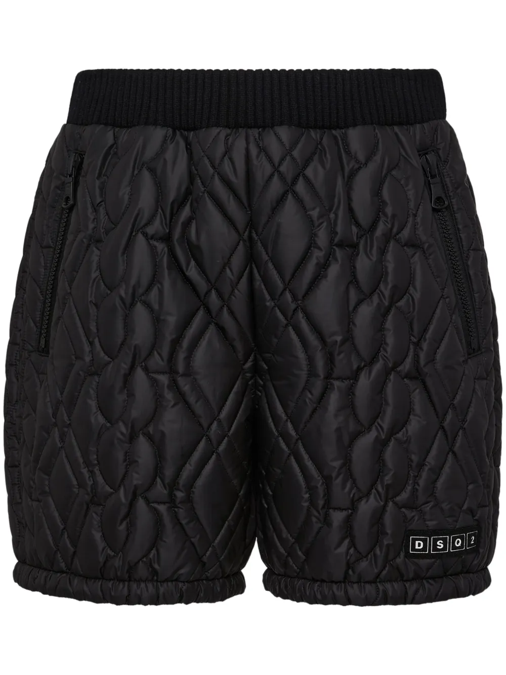 DSQUARED2 Gewatteerde trainingsshorts Zwart