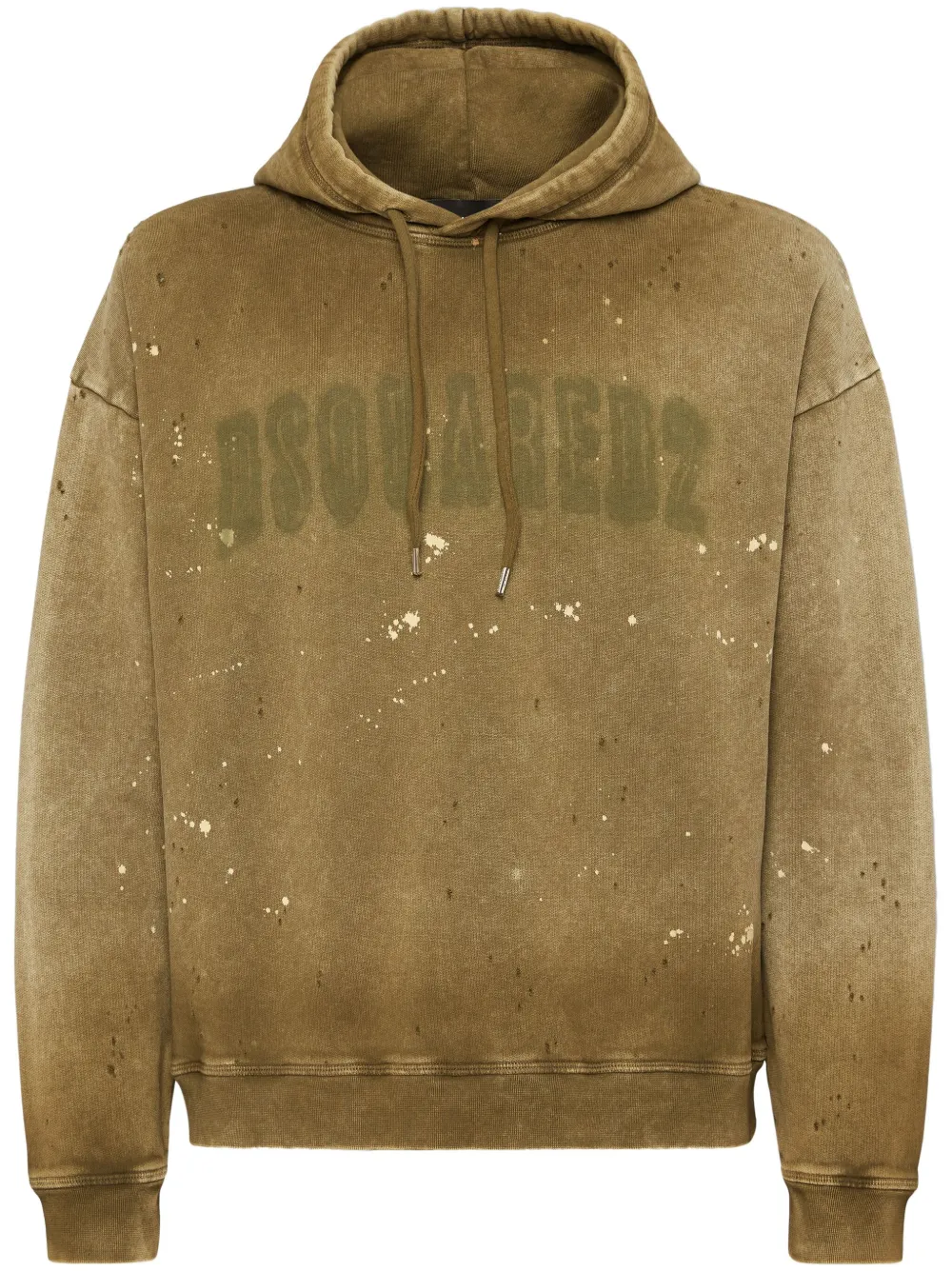 Dsquared2 Hoodie Mit Logo-print In Brown