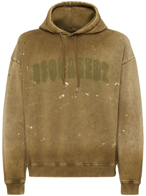 DSQUARED2 logo-print cotton hoodie Men