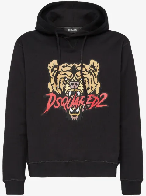 DSQUARED2 로고 프린트 후디