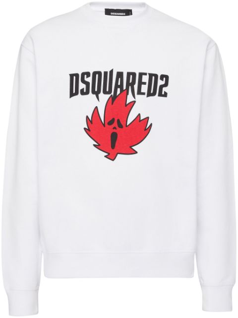 DSQUARED2 logo-print cotton sweatshirt Men