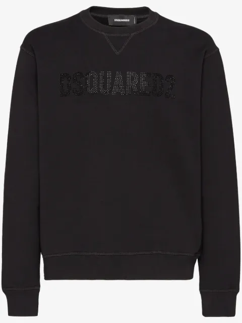 DSQUARED2 logo-print cotton sweatshirt