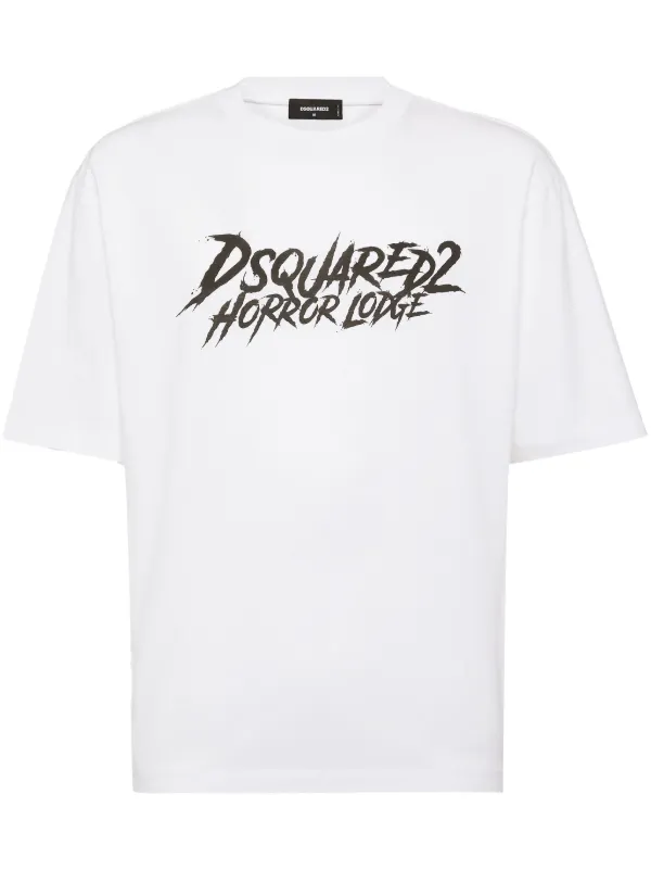 【関税込 日本発送】DSQUARED2 ロゴ Tシャツ ホワイト DSQUARED2 ロゴ Tシャツ | ホワイト | FARFETCH JP
