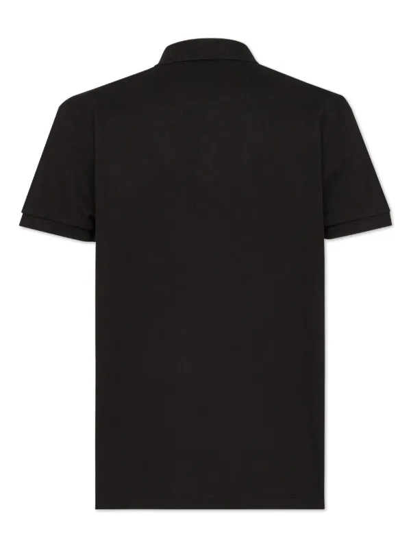 DSQUARED2 logo-print Cotton Polo Shirt | Black | FARFETCH