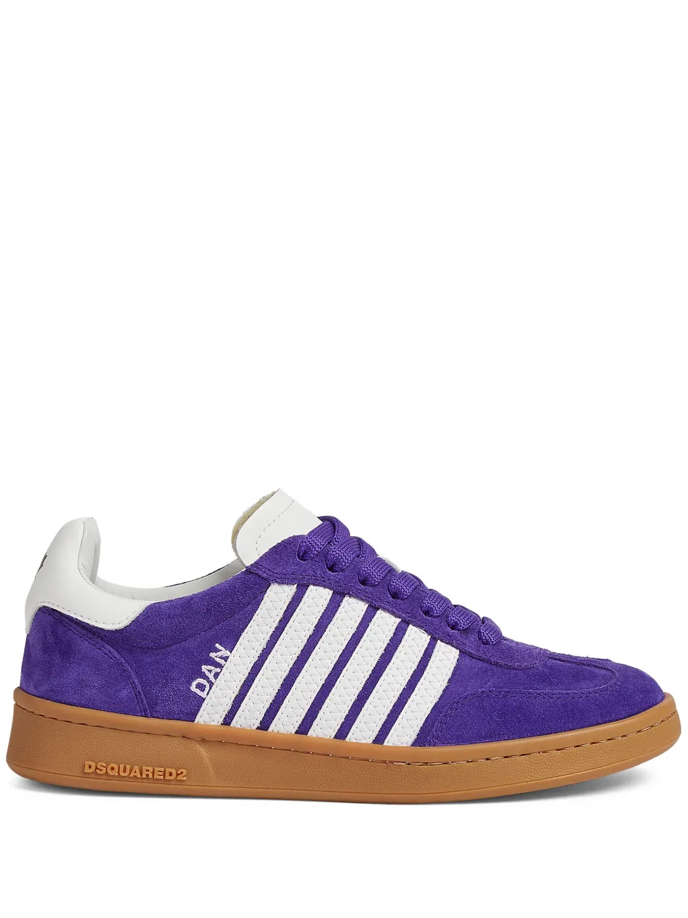 Dsquared2 Boxer Low-top Sneakers In Purple