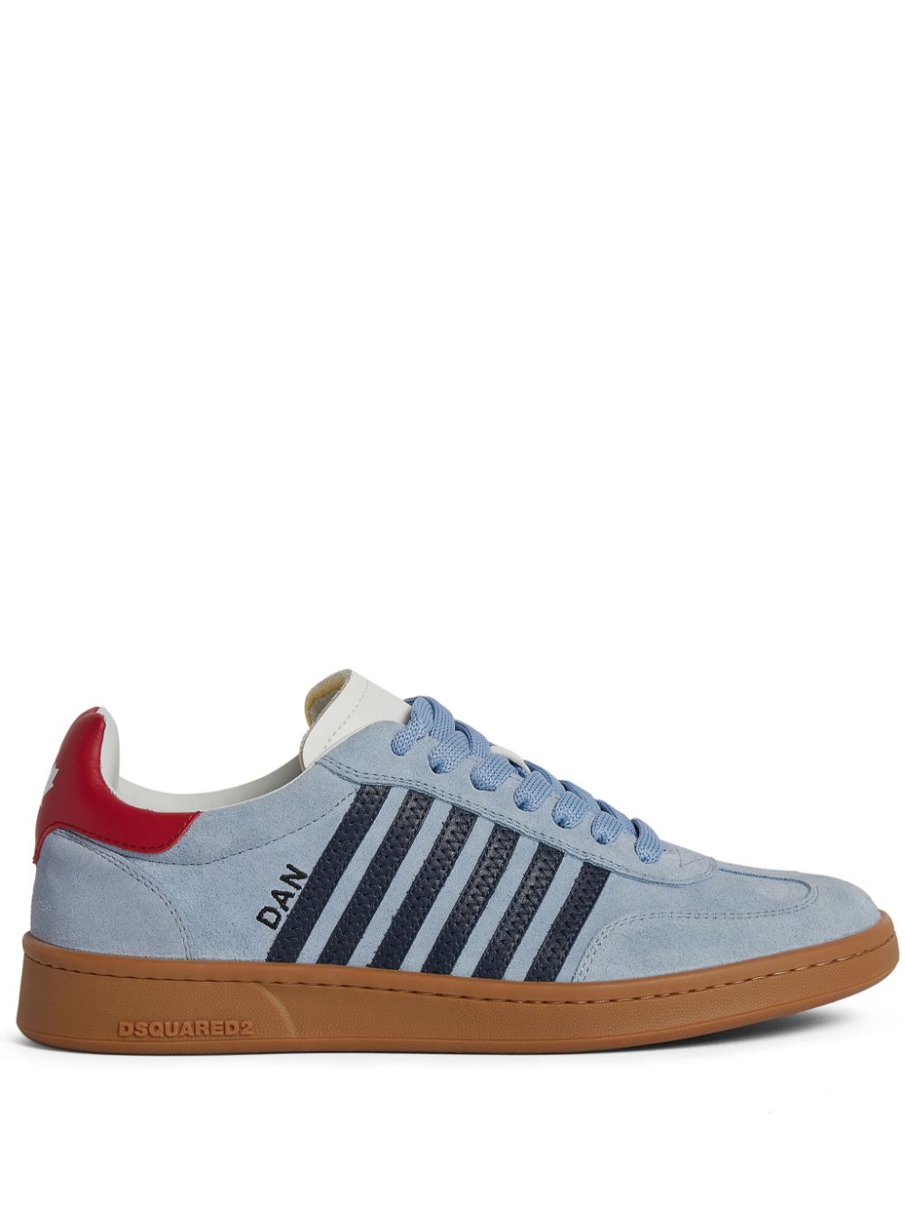 Dsquared2 Boxer Low-top Sneakers In Light Blue