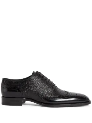 Giuseppe Zanotti Elliott glittered-detail Derby Shoes 