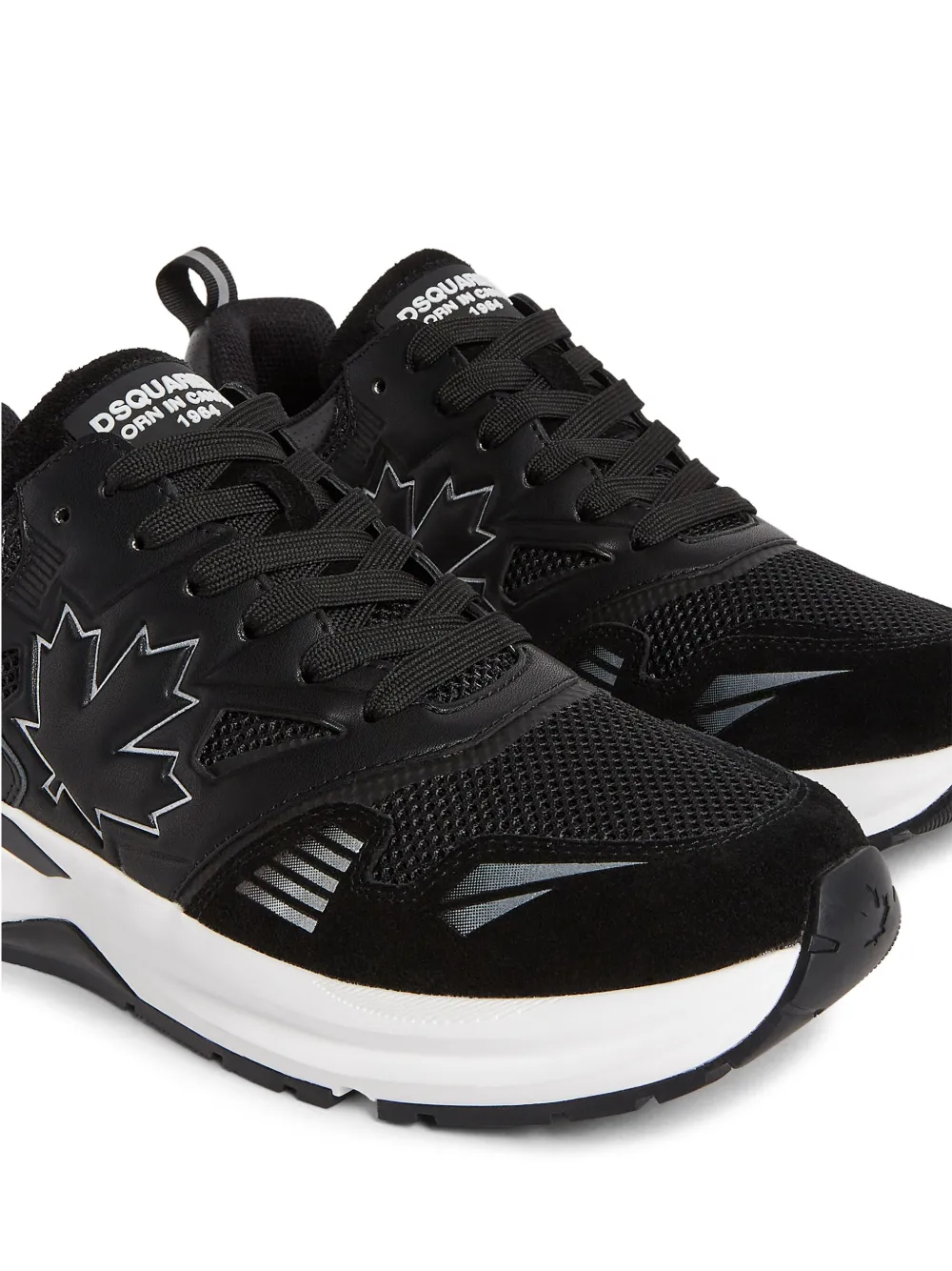 DSQUARED2 panelled low-top sneakers Black