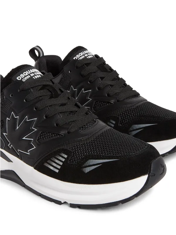DSQUARED2 Panelled low-top Sneakers | Black | FARFETCH AO