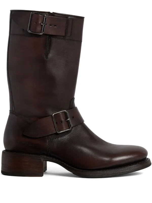 DSQUARED2 Harley Leather Boots Brown FARFETCH UK