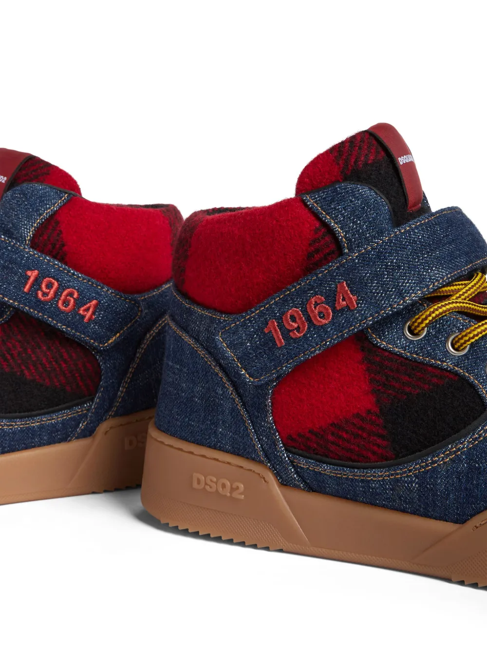 DSQUARED2 panelled denim sneakers Blue
