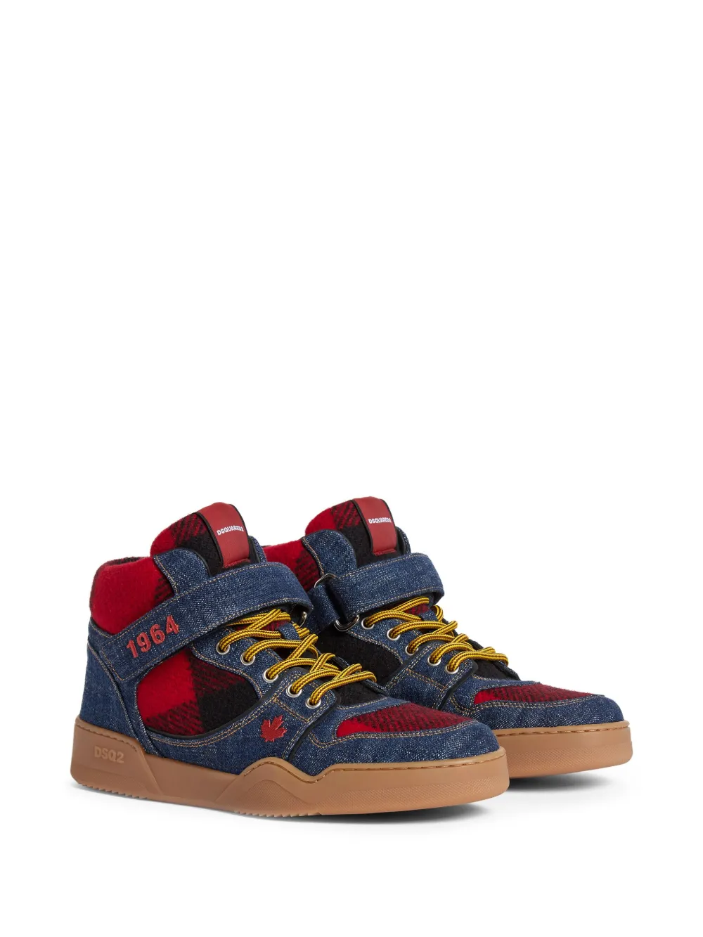 DSQUARED2 tenis bajos con paneles de mezclilla | Tenis altos | Image 2