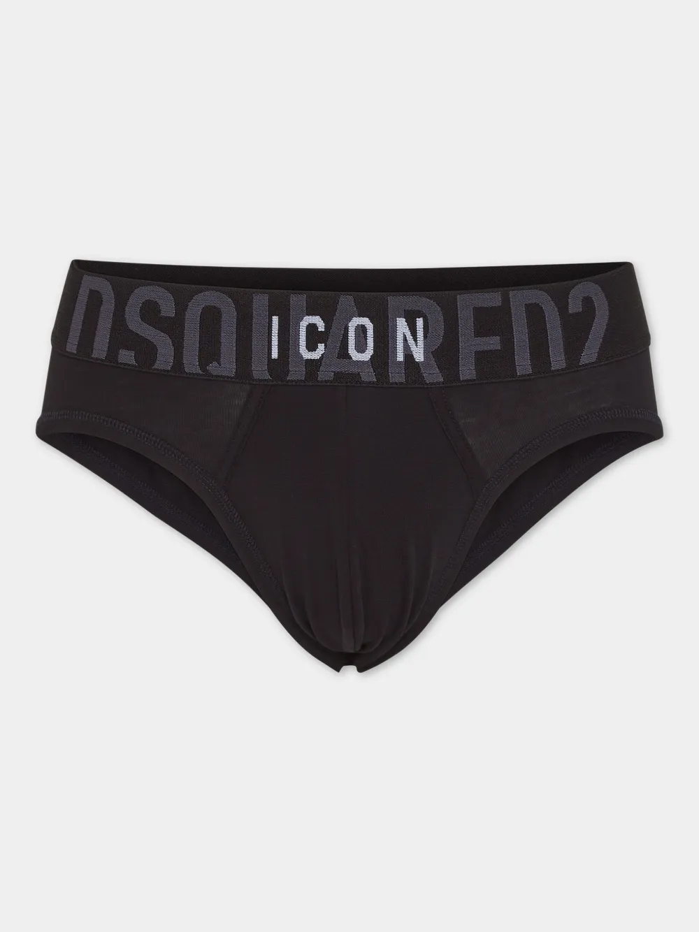 Dsquared2 Logo-waistband Briefs In Black