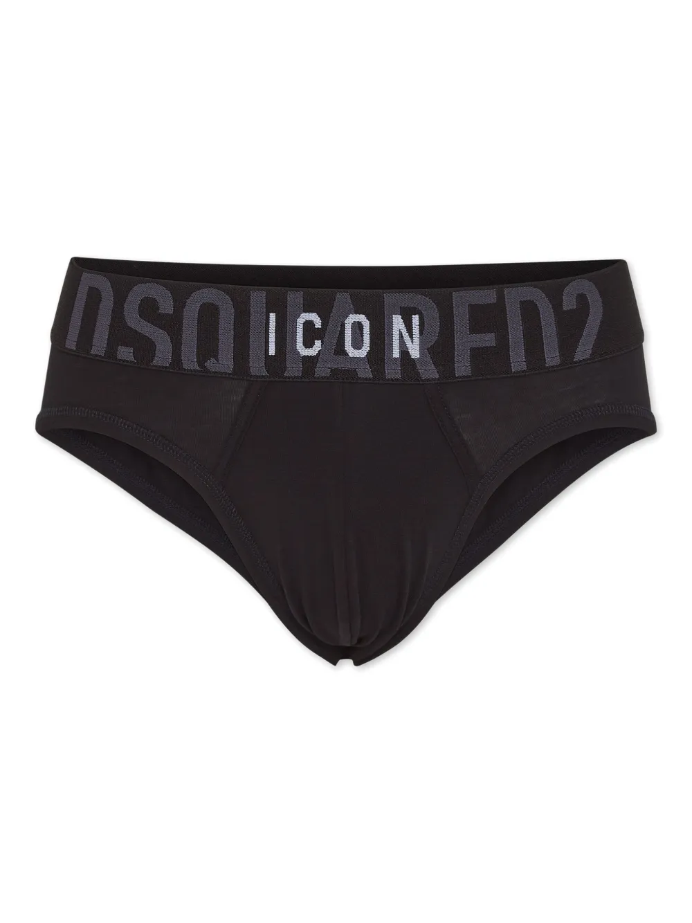 DSQUARED2 لباس داخلي بخصر شعار الماركة | أسود | Image 1