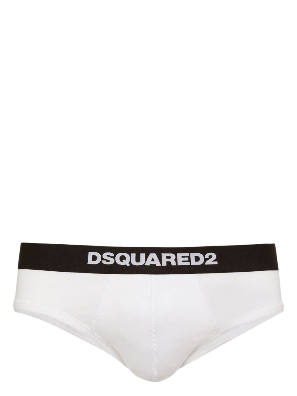 Dsquared2 Logo-waistband Briefs In White