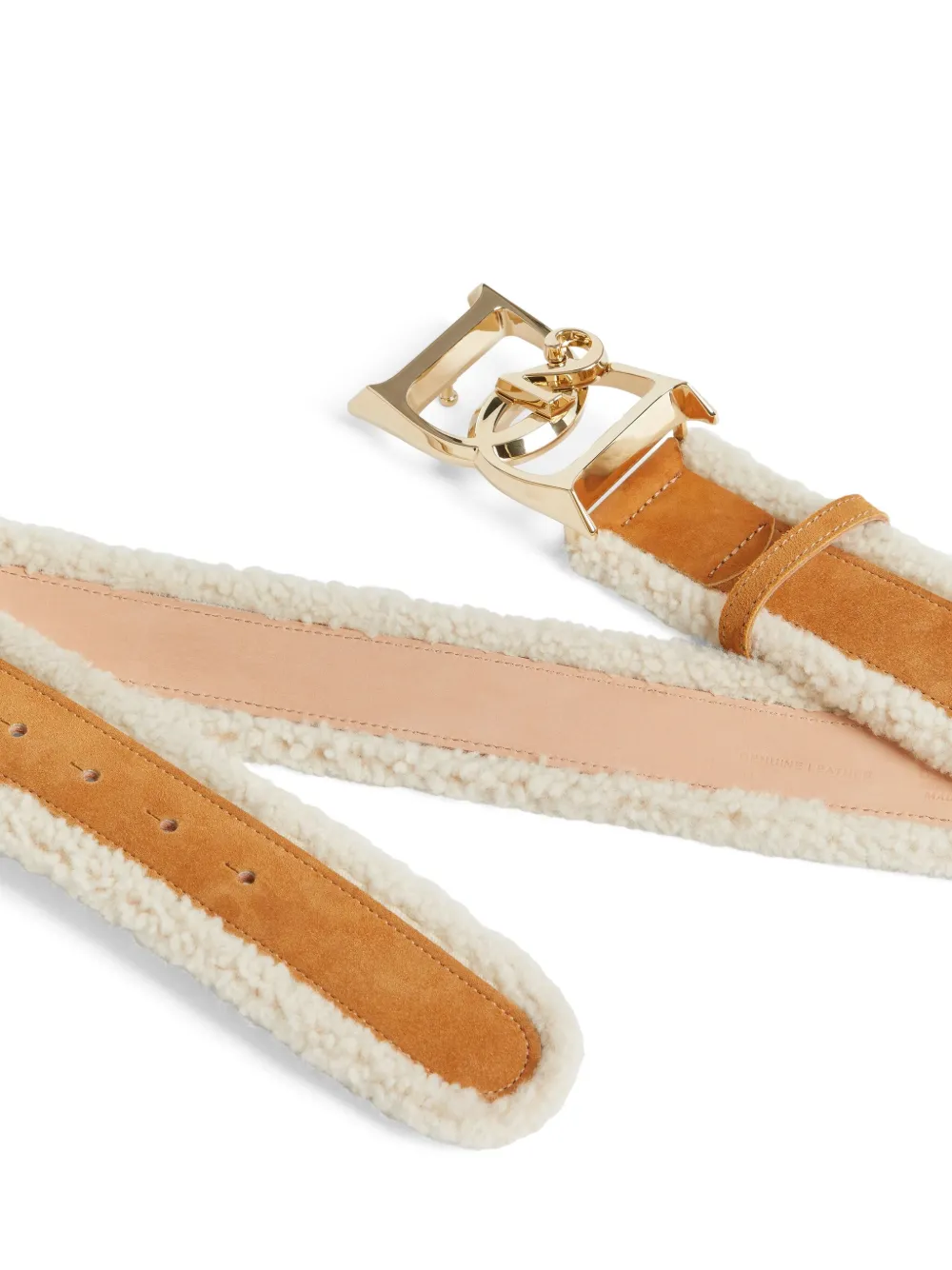 DSQUARED2 Riem met dubbele D-gesp - Bruin