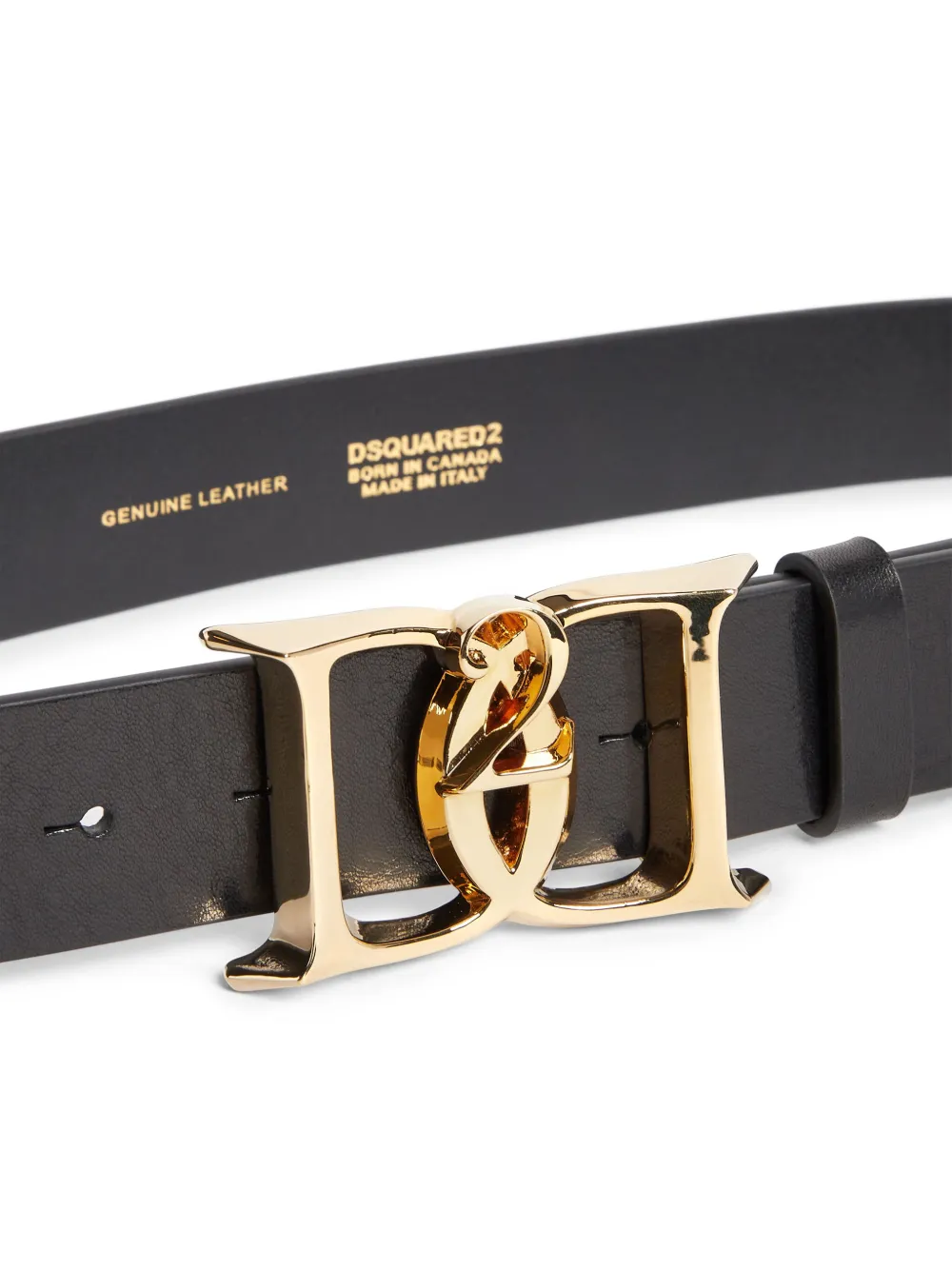 DSQUARED2 Leren riem Zwart