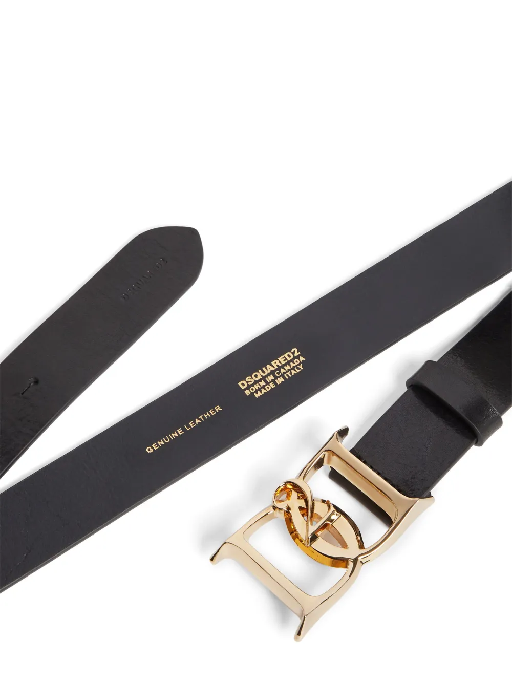 DSQUARED2 Leren riem - Zwart