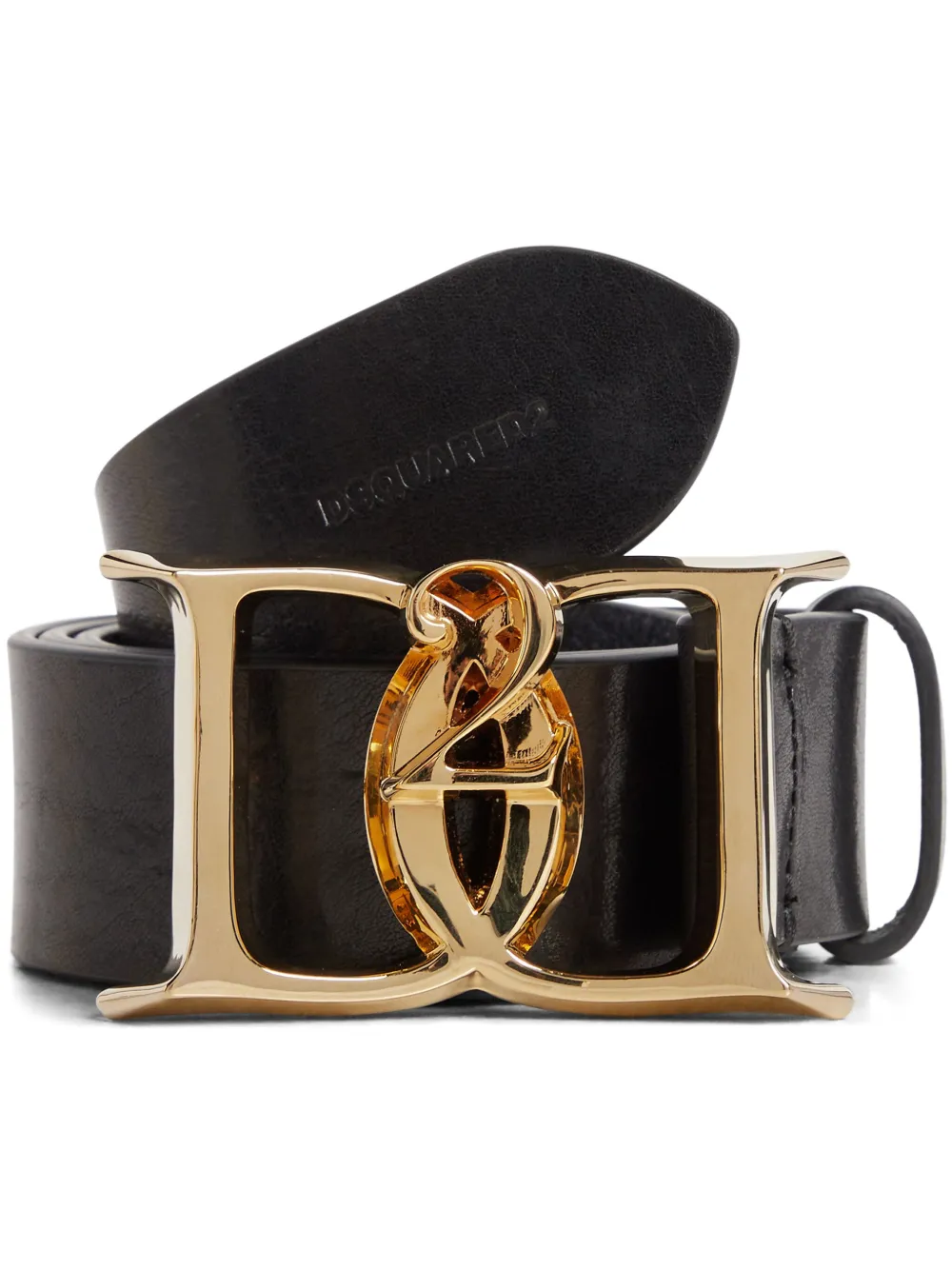 DSQUARED2 logo-plaque leather belt | Black | Image 1