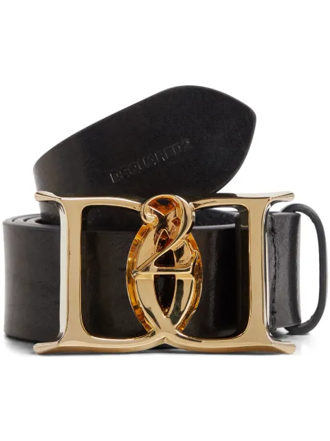 DSQUARED2 logo-plaque leather belt Women