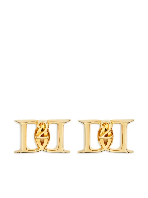 DSQUARED2 logo-plaque stud earrings