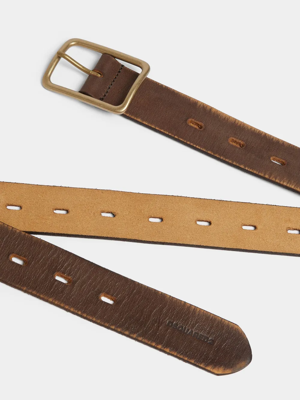 Dsquared2 Leather Belt In Brown