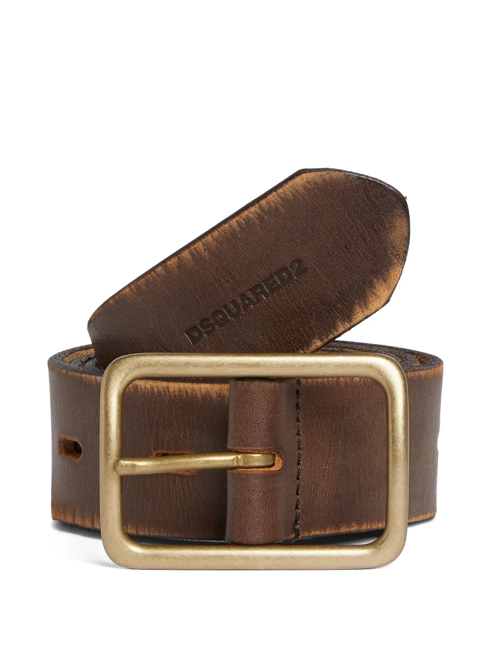 DSQUARED2 Leren riem Bruin